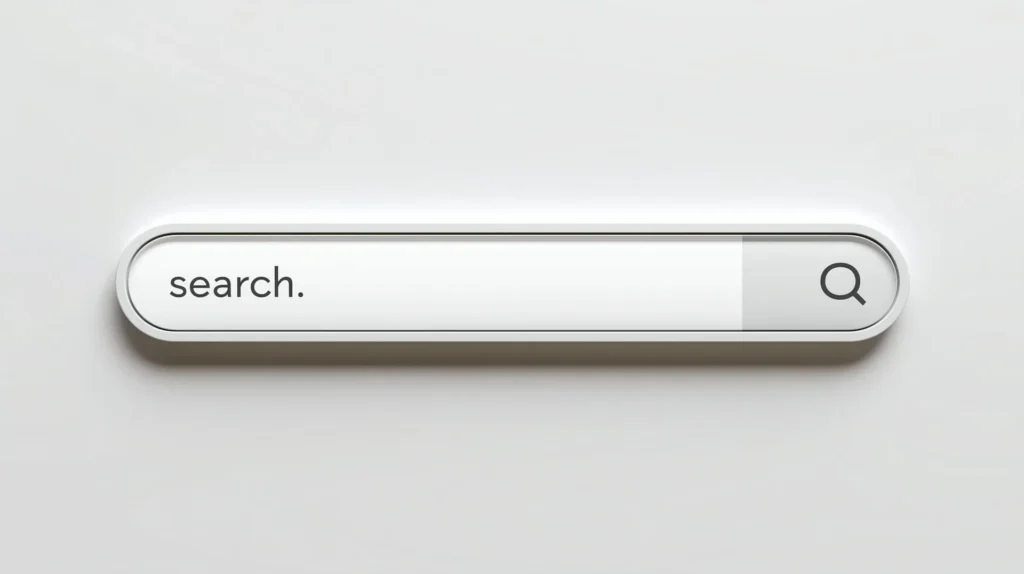 Søg i søgefelt med lup-ikon